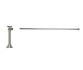 Toilet Supply Kit - Brass Cross Handle with 1/4 Turn Ball Valve (MT629-NL) - Angle Sweat, Flat Head Riser
